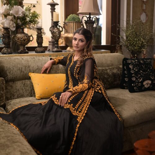 3-PC Silk Stitched Dress