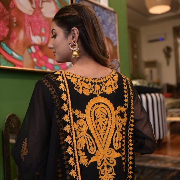 3-PC Silk Stitched Dress