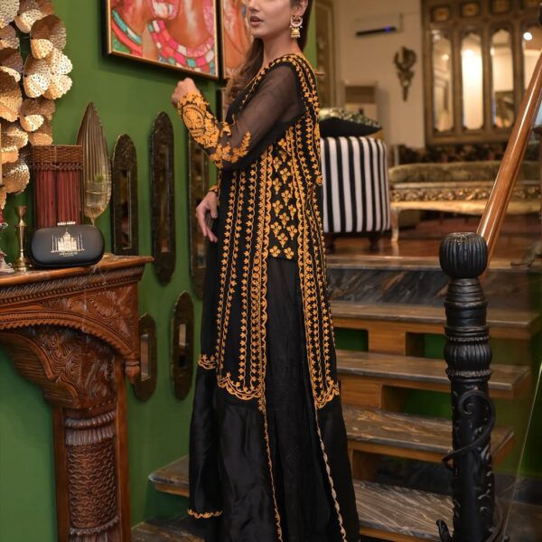 3-PC Silk Stitched Dress