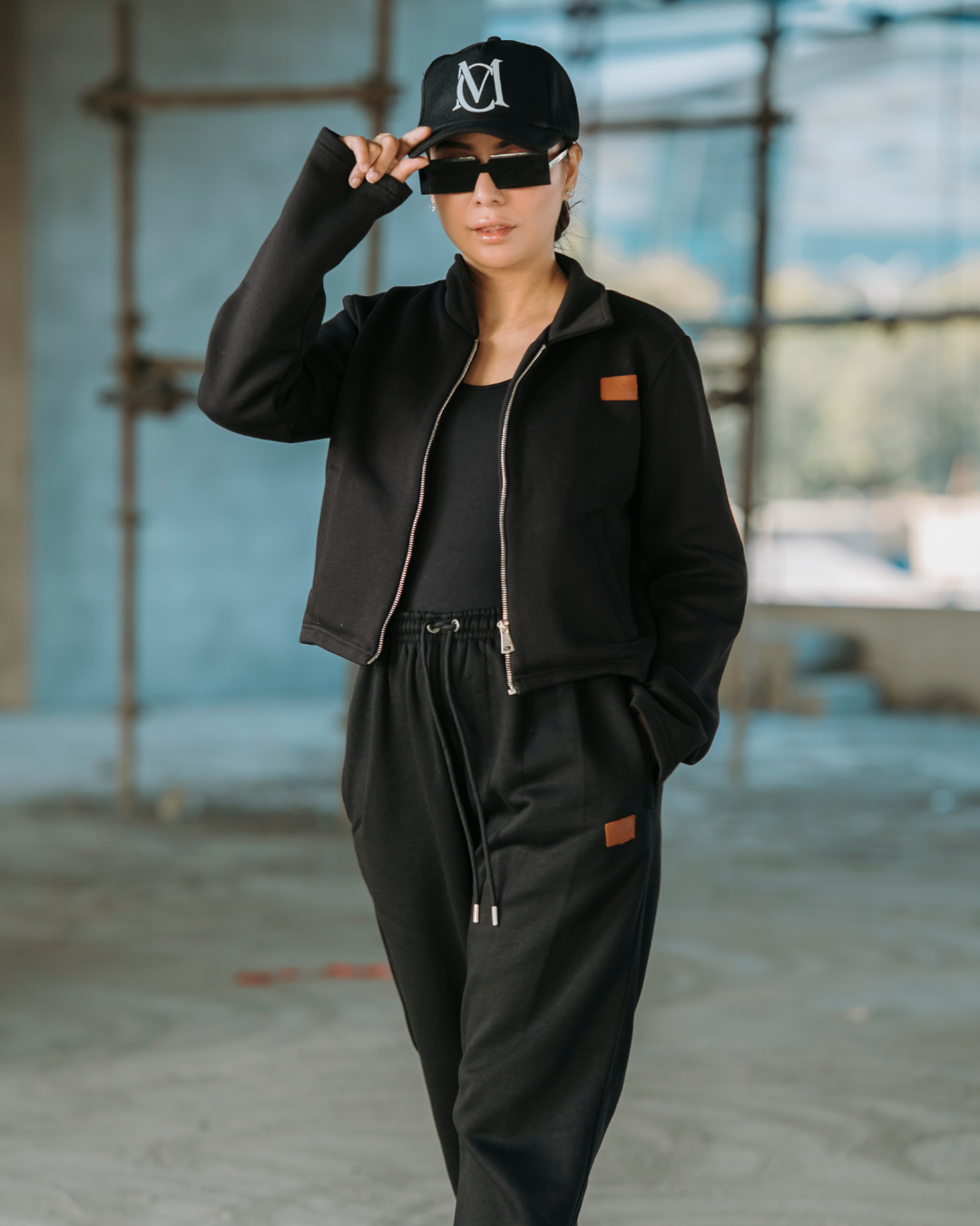 Black Fleece Zip Jacket