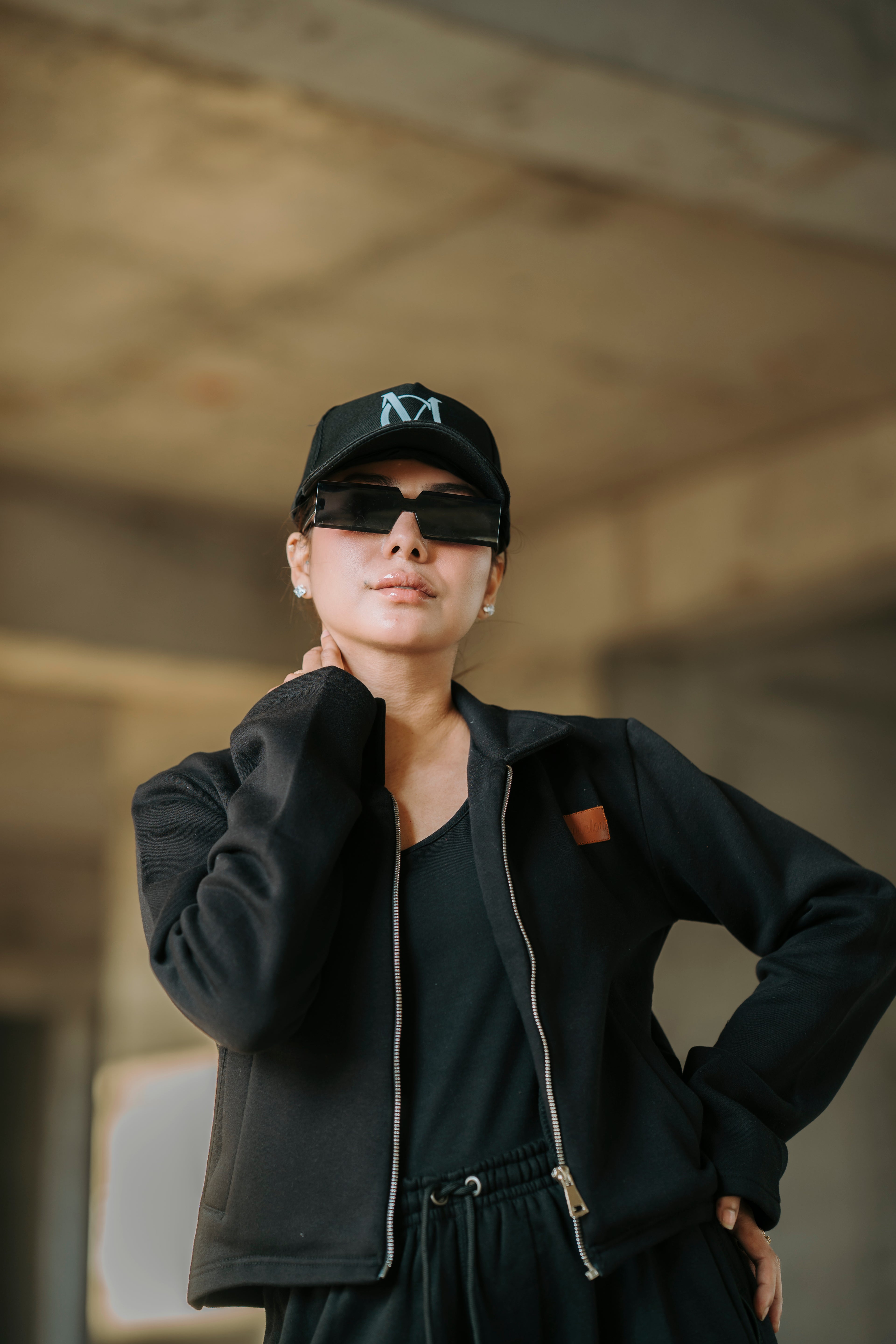 Black Fleece Zip Jacket