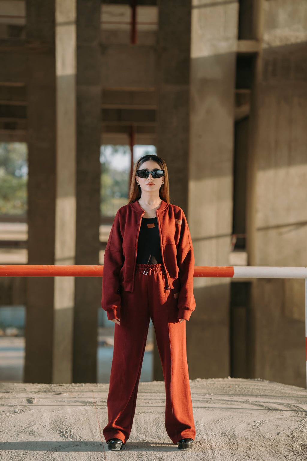 Classic Mehroon Fleece Tracksuit