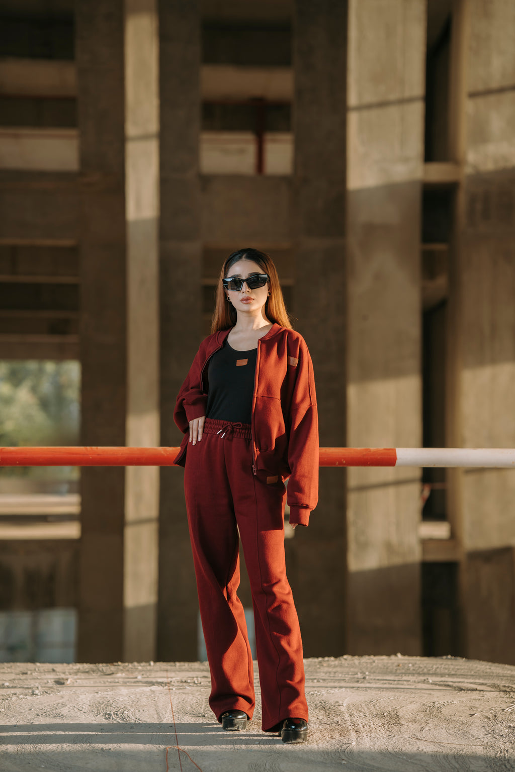 Classic Mehroon Fleece Tracksuit