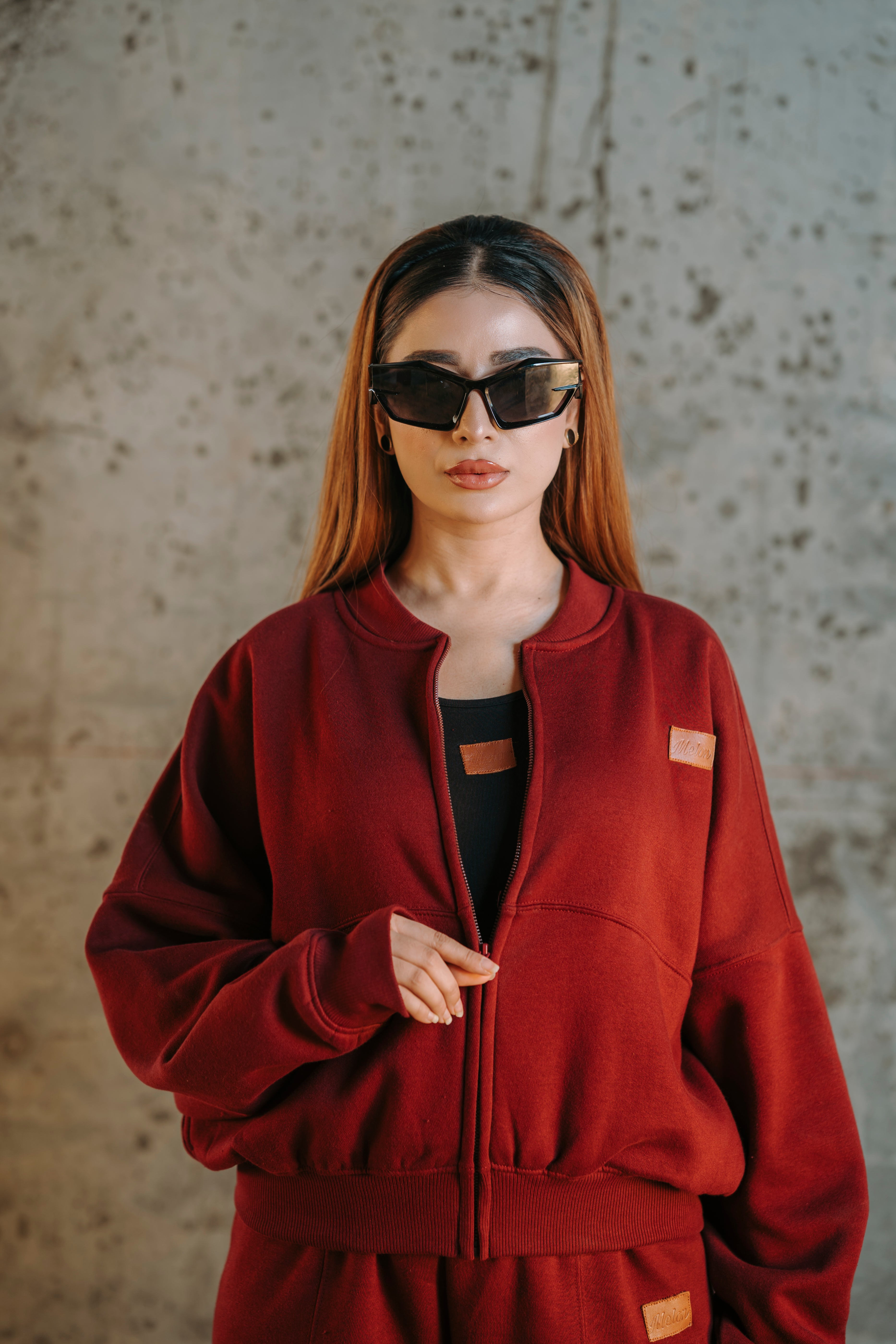 Classic Mehroon Fleece Tracksuit