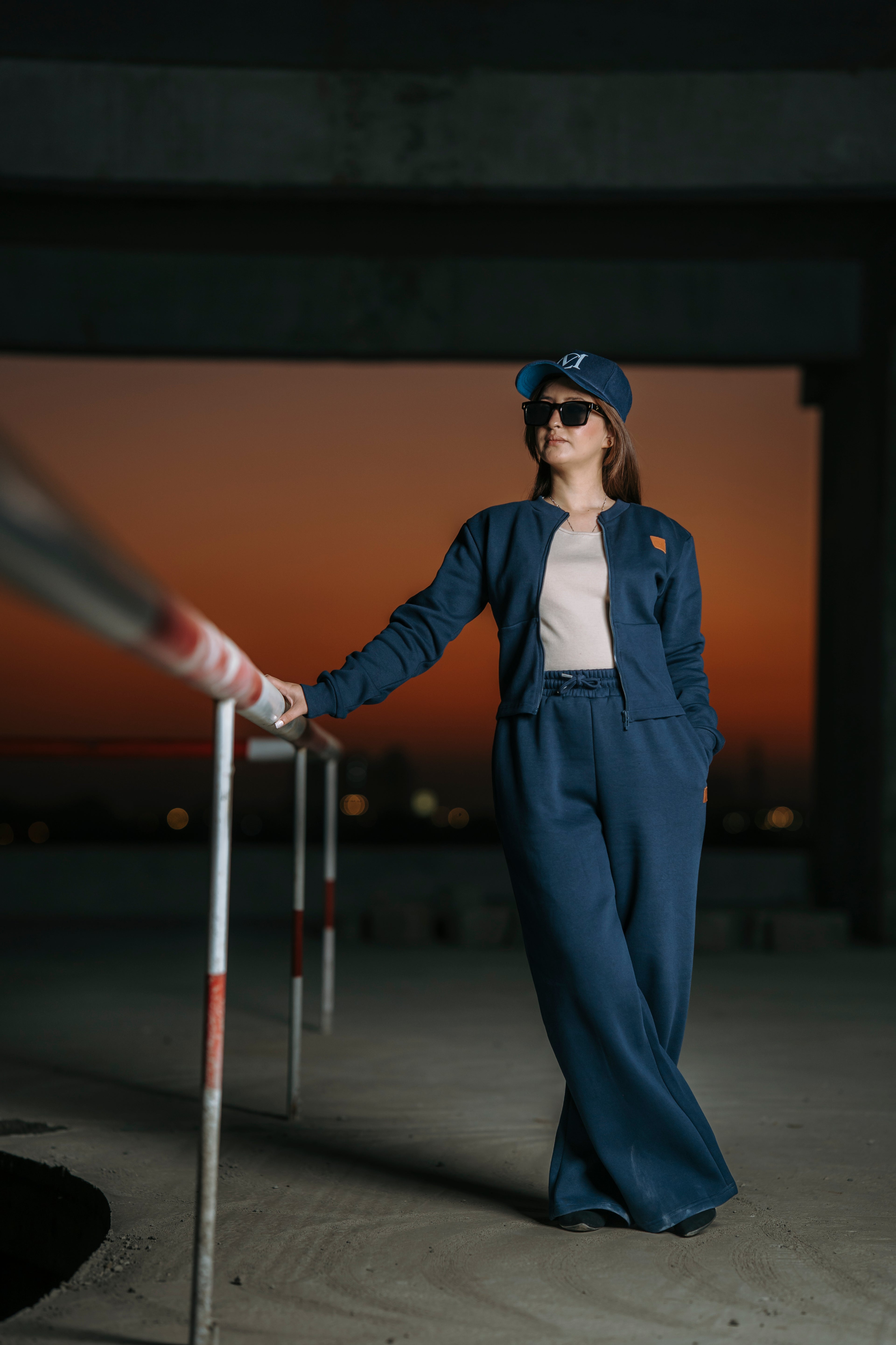 Dark Blue Fleece Tracksuit