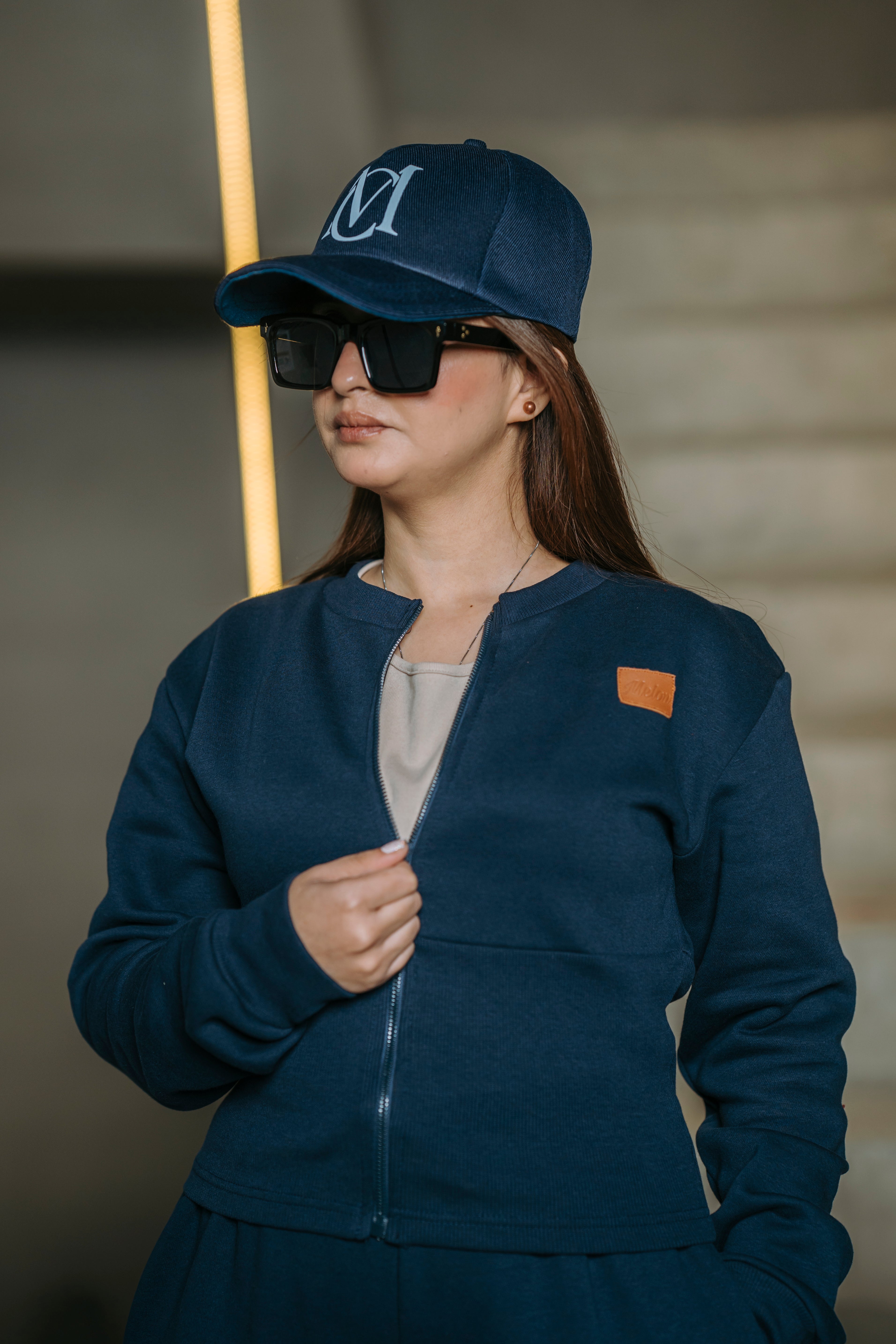 Dark Blue Fleece Tracksuit