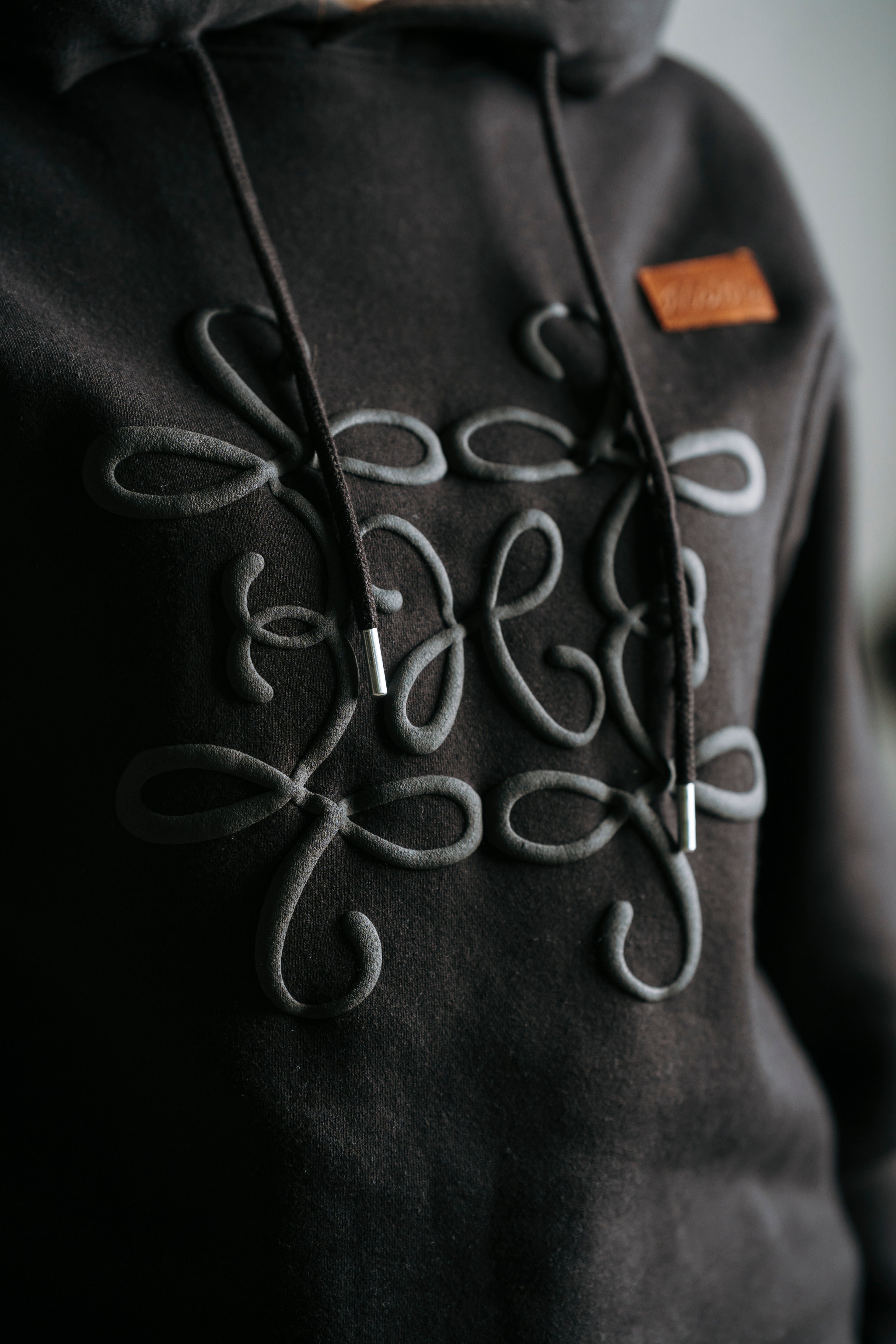 Classic Vine-red Fleece Hoodie