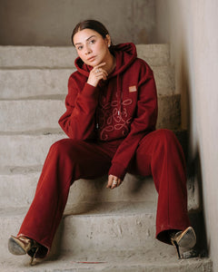 Classic Textured Fleece Hoodie