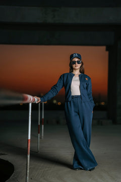 Dark Blue Fleece Tracksuit