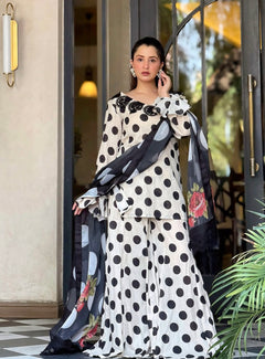 Polka Dot 3 PCs Suit