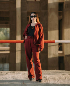 Classic Mehroon Fleece Tracksuit