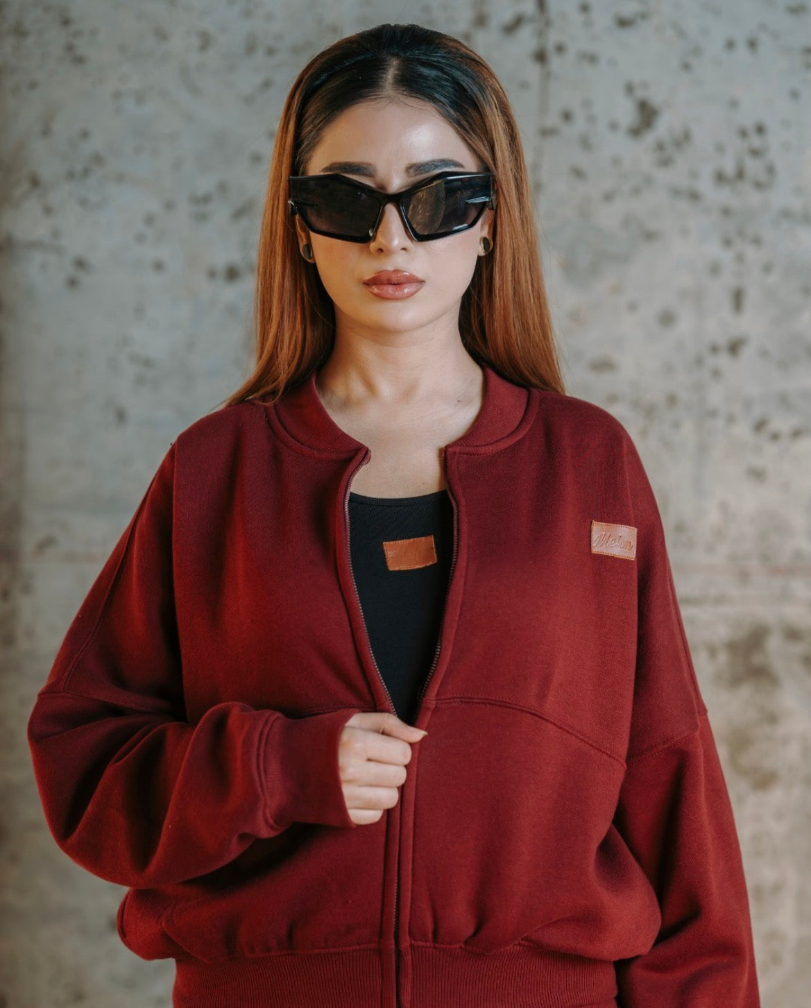 Classic Mehroon Fleece Tracksuit