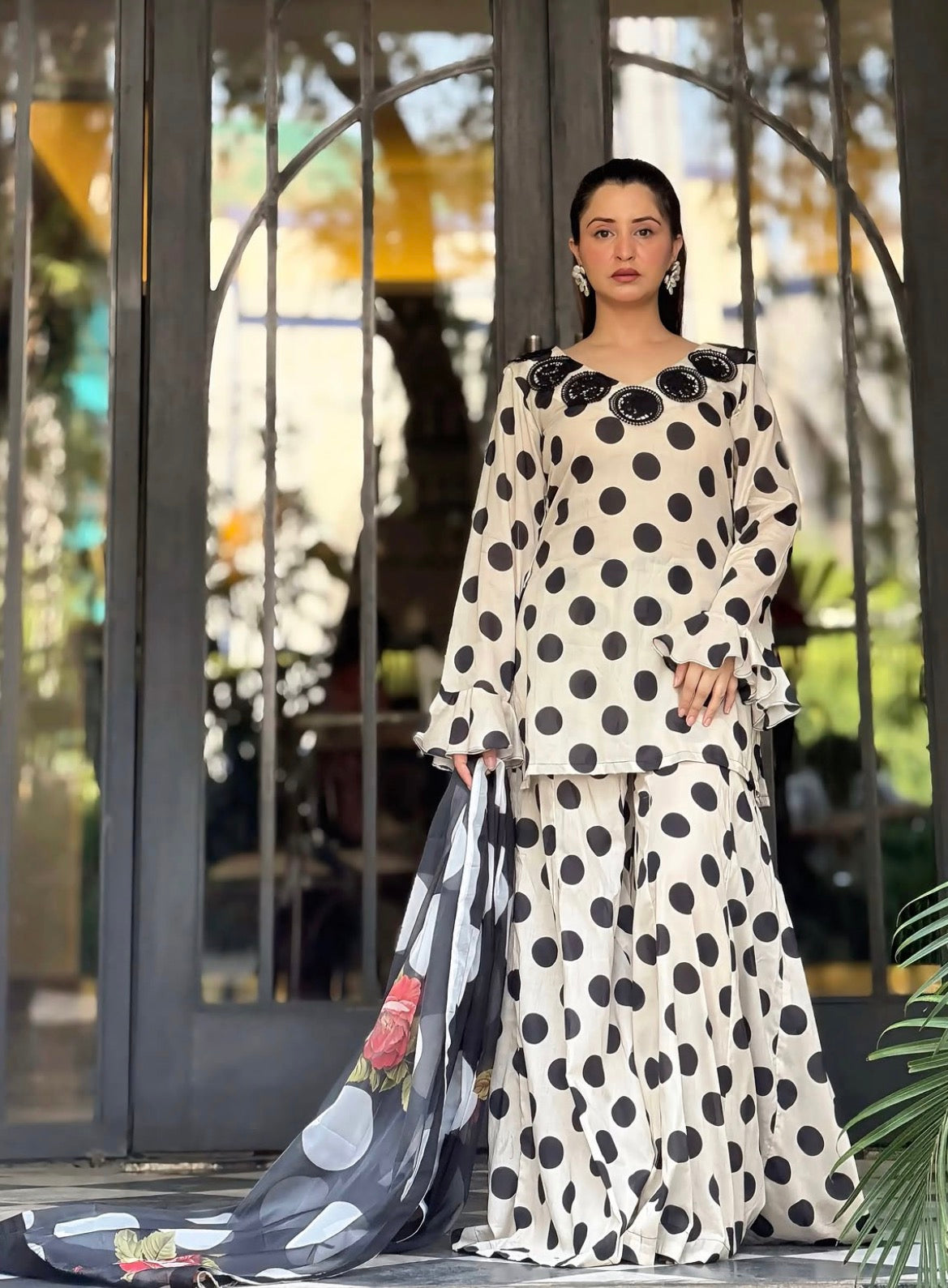 Polka Dot 3 PCs Suit