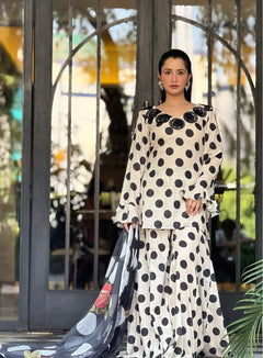 Polka Dot 3 PCs Suit