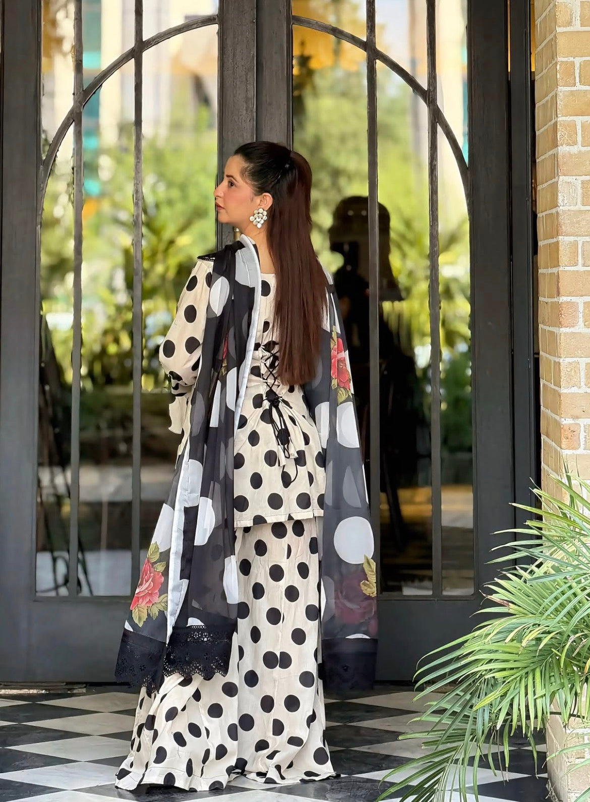 Polka Dot 3 PCs Suit