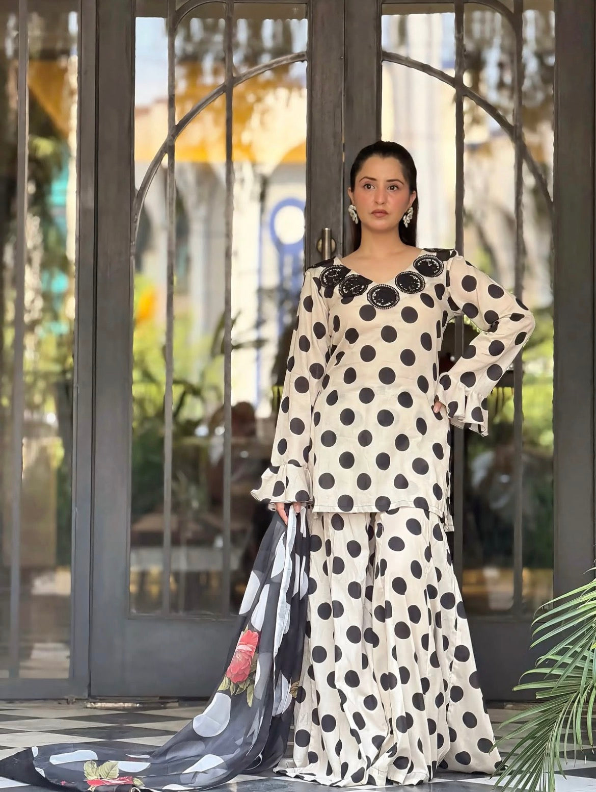Polka Dot 3 PCs Suit