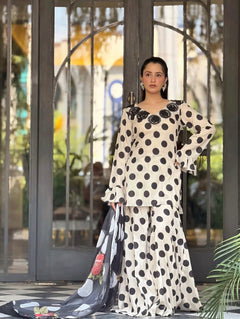 Polka Dot 3 PCs Suit