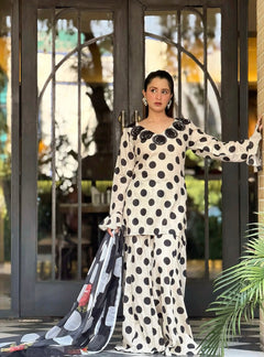 Polka Dot 3 PCs Suit