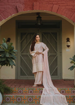 Blush Pink Embroidered