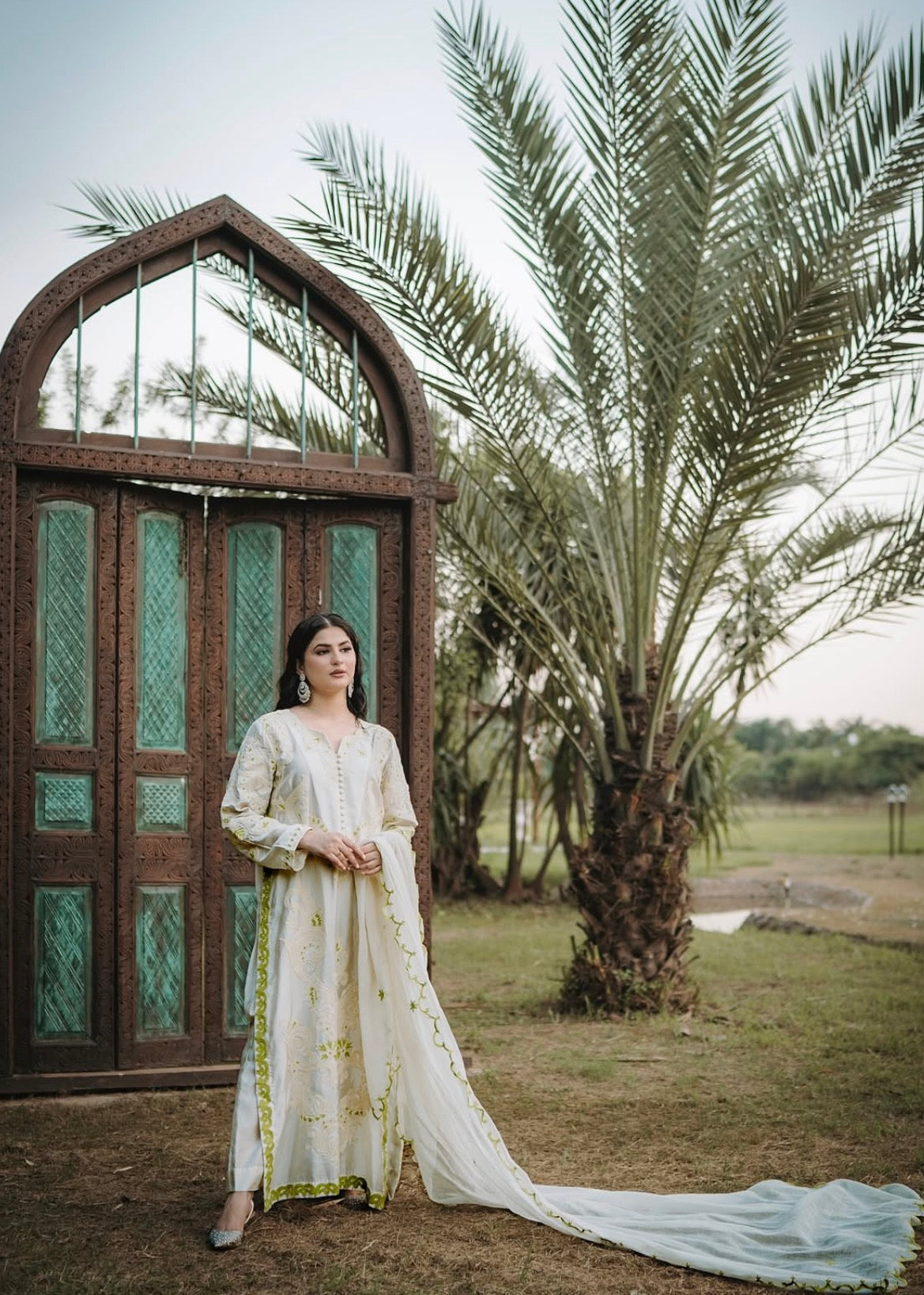 Handmade Shisha Silk 3 Piece Stitched