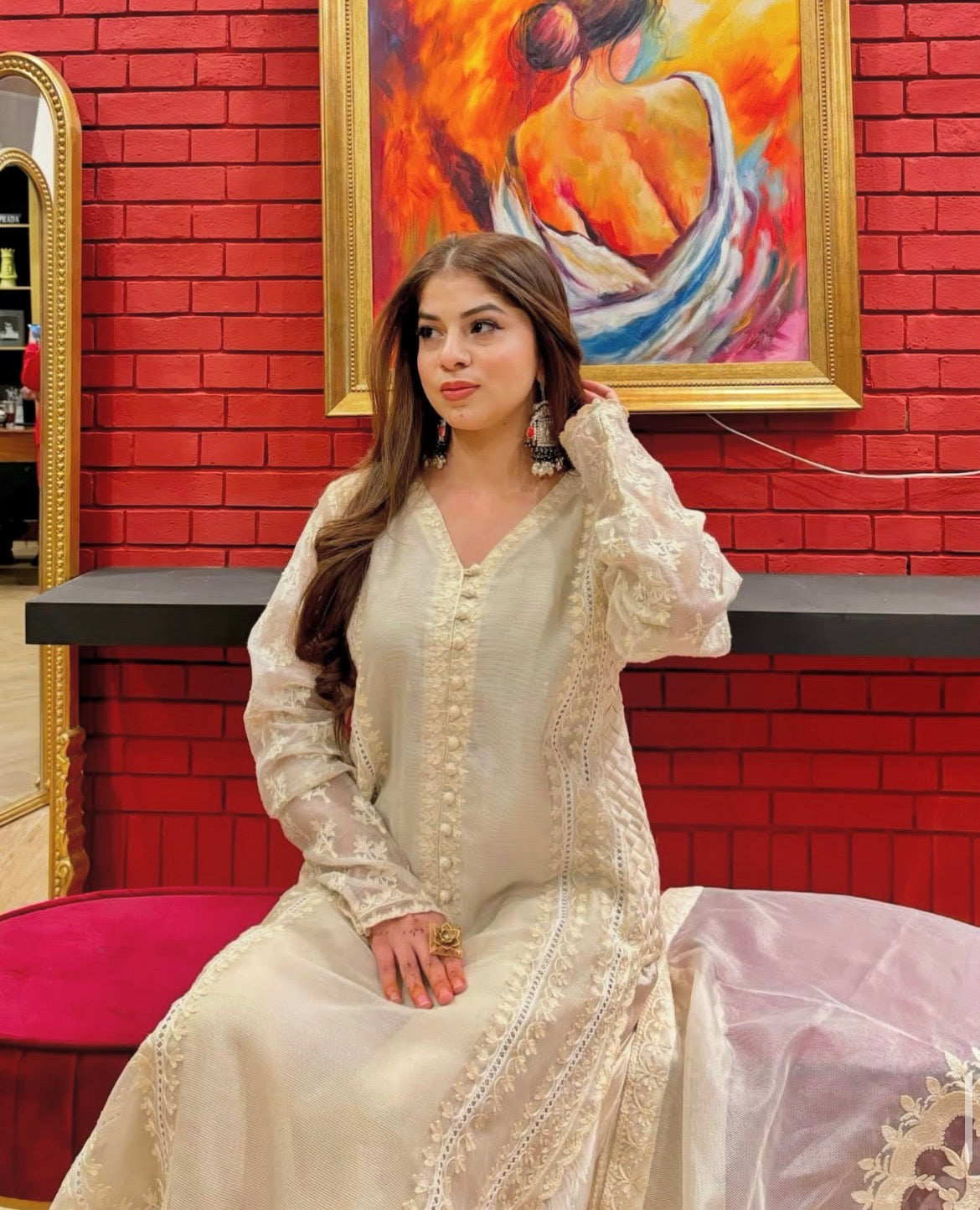 Noor e Ivory 2 Piece silk