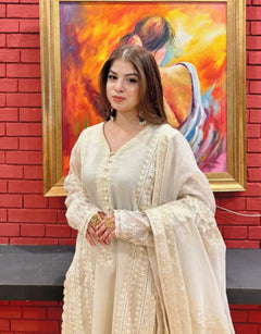 Noor e Ivory 2 Piece silk