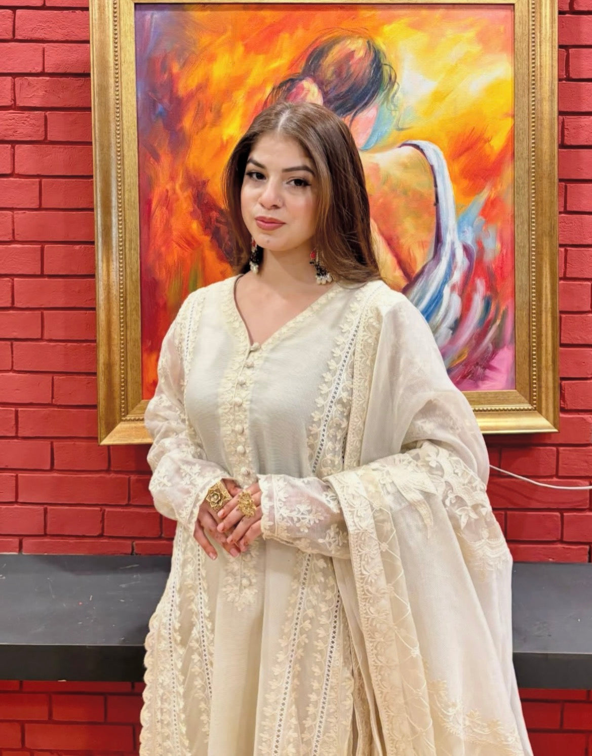Noor e Ivory 2 Piece silk
