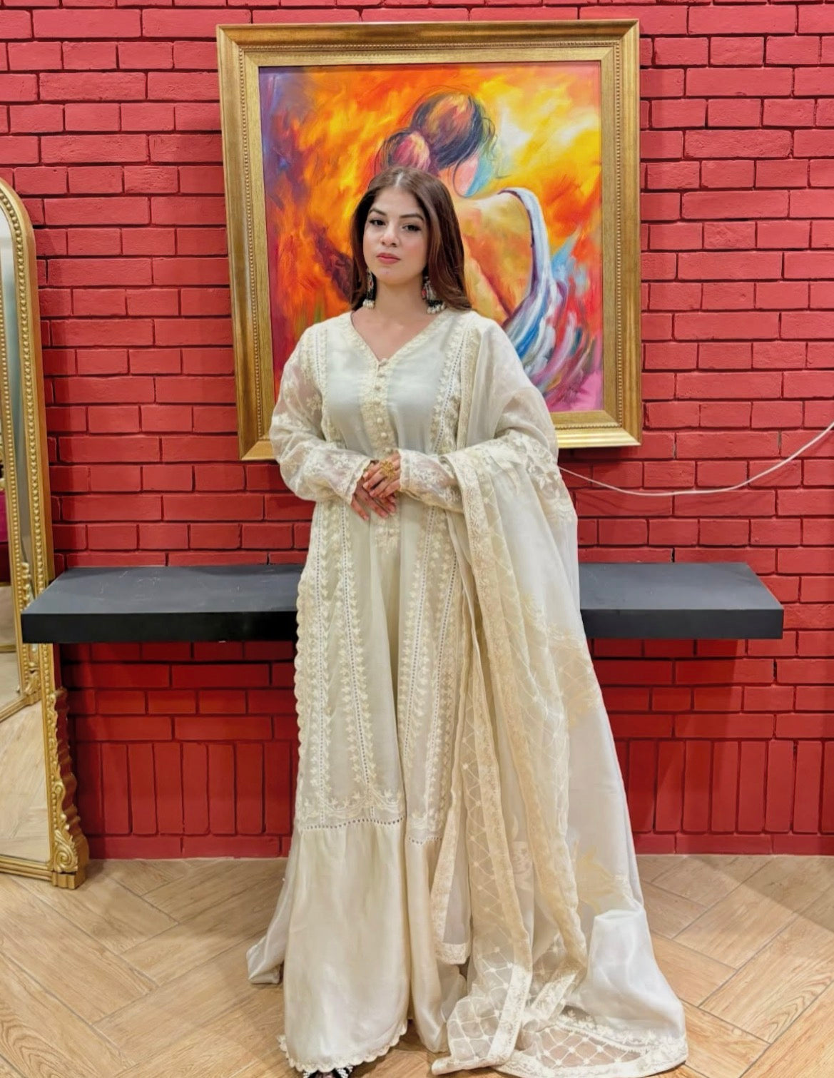 Noor e Ivory 2 Piece silk