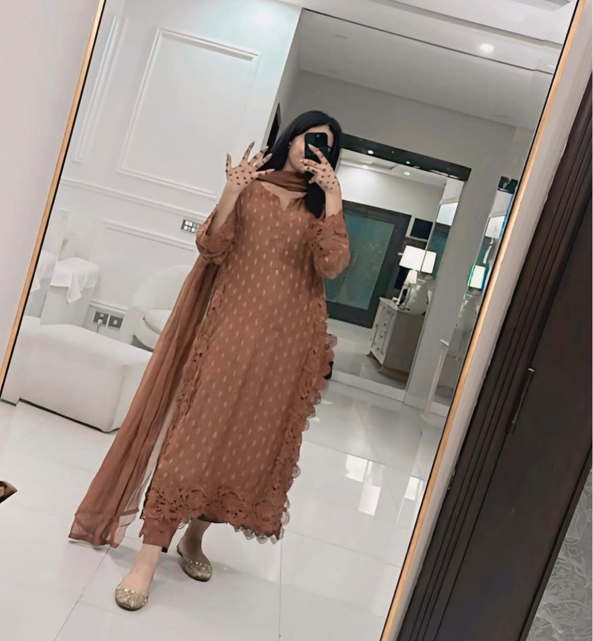 3  pcs Fancy Brown