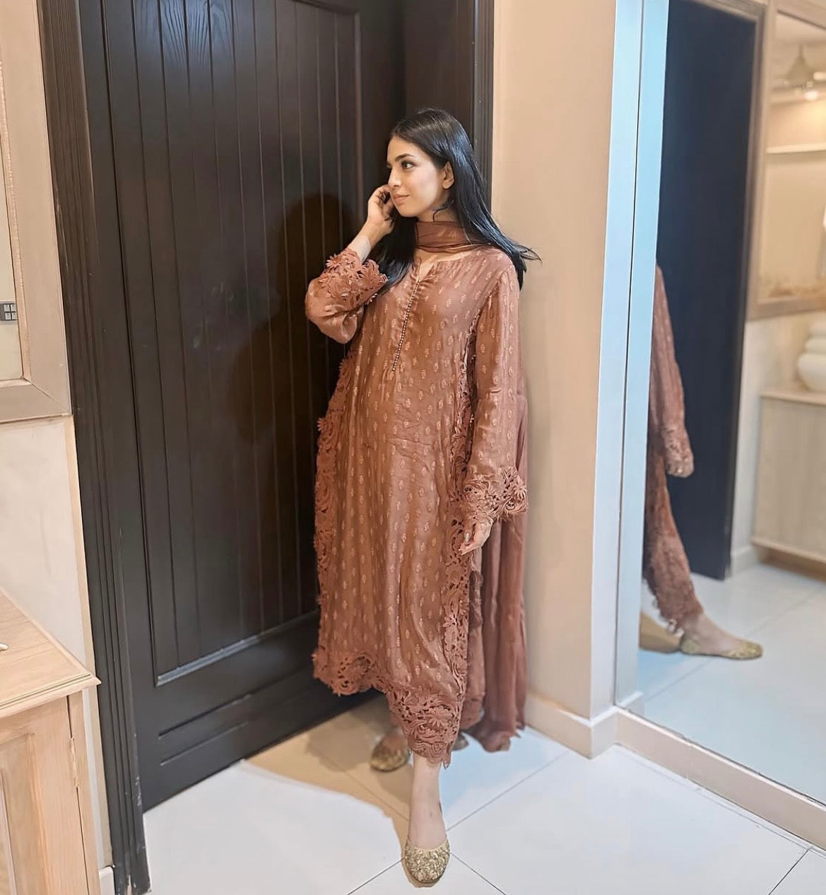 3  pcs Fancy Brown