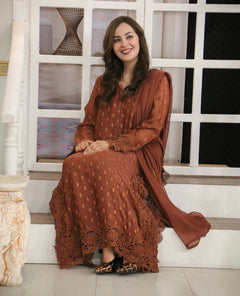 3  pcs Fancy Brown