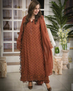 3  pcs Fancy Brown
