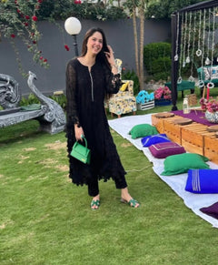 2 pcs black fancy long shirt