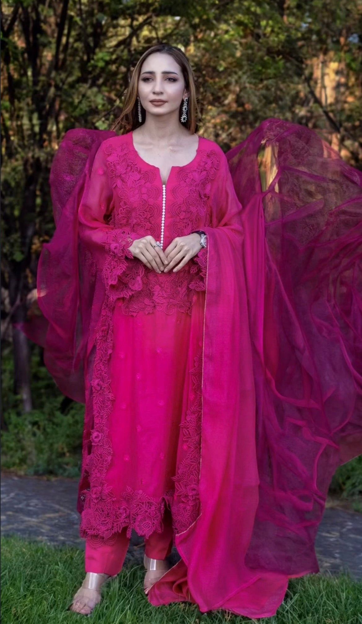 3 pcs Dark Pink Fancy