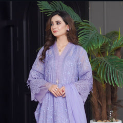 3 pcs Light Purple AM Suit