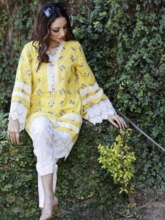 3 pcs Short Yellow and White