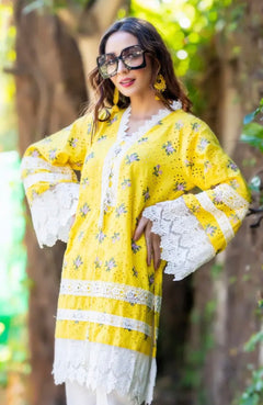 3 pcs Short Yellow and White