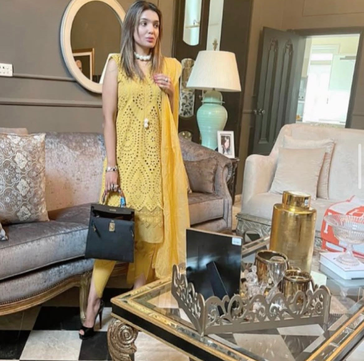 3 pcs Yellow Sleveless