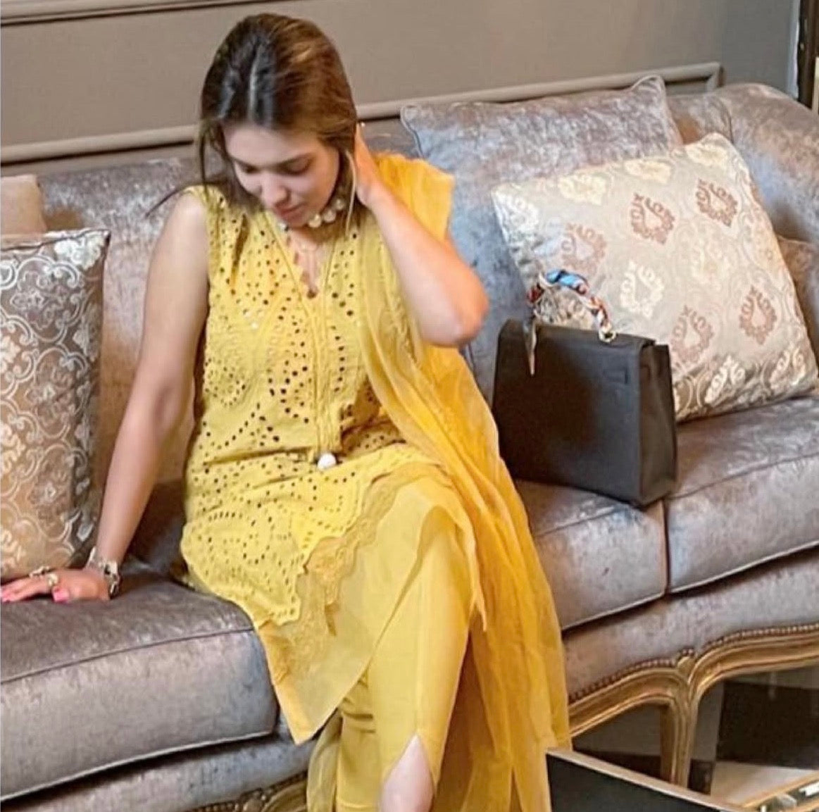 3 pcs Yellow Sleveless