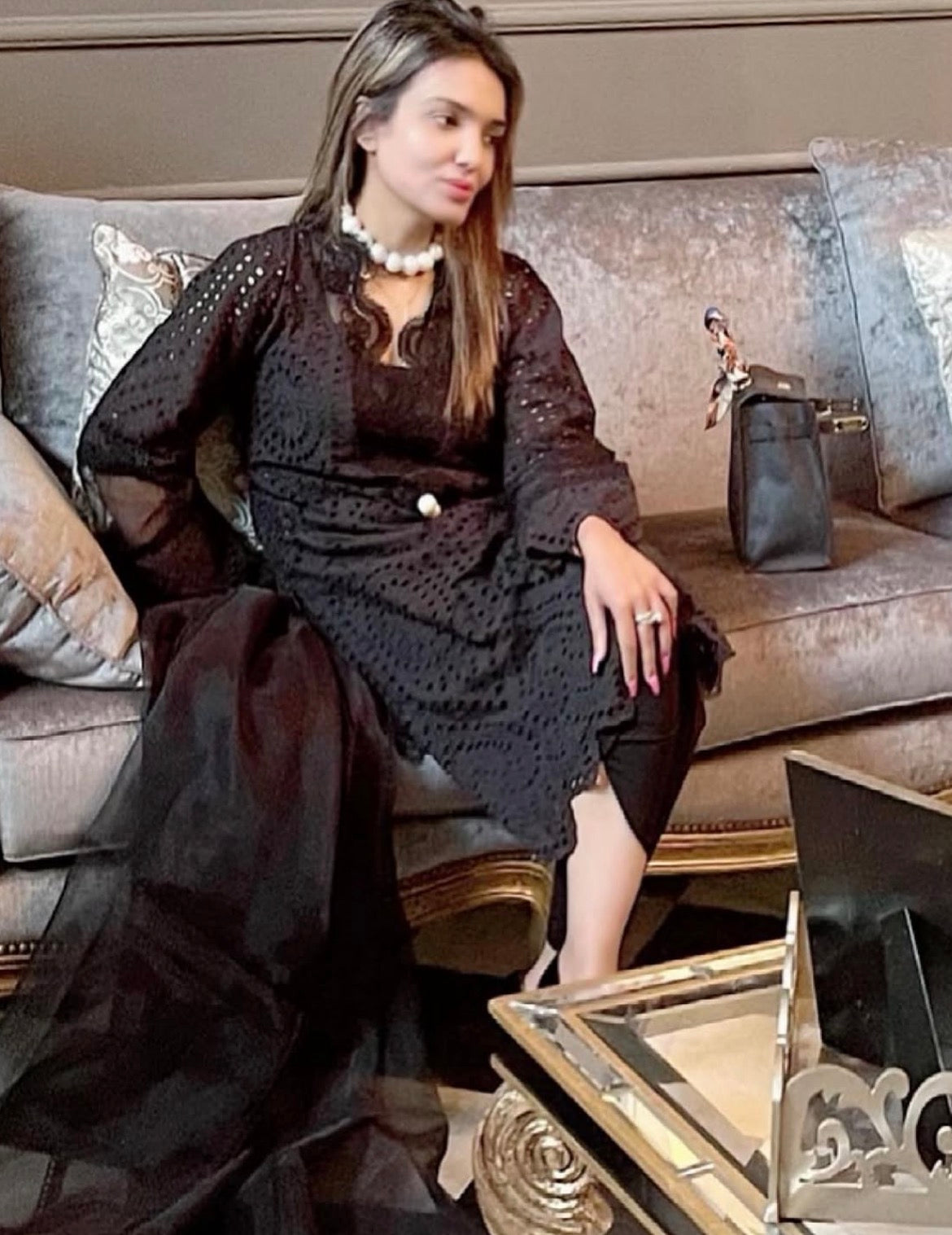 3 pcs Fancy Black Suit