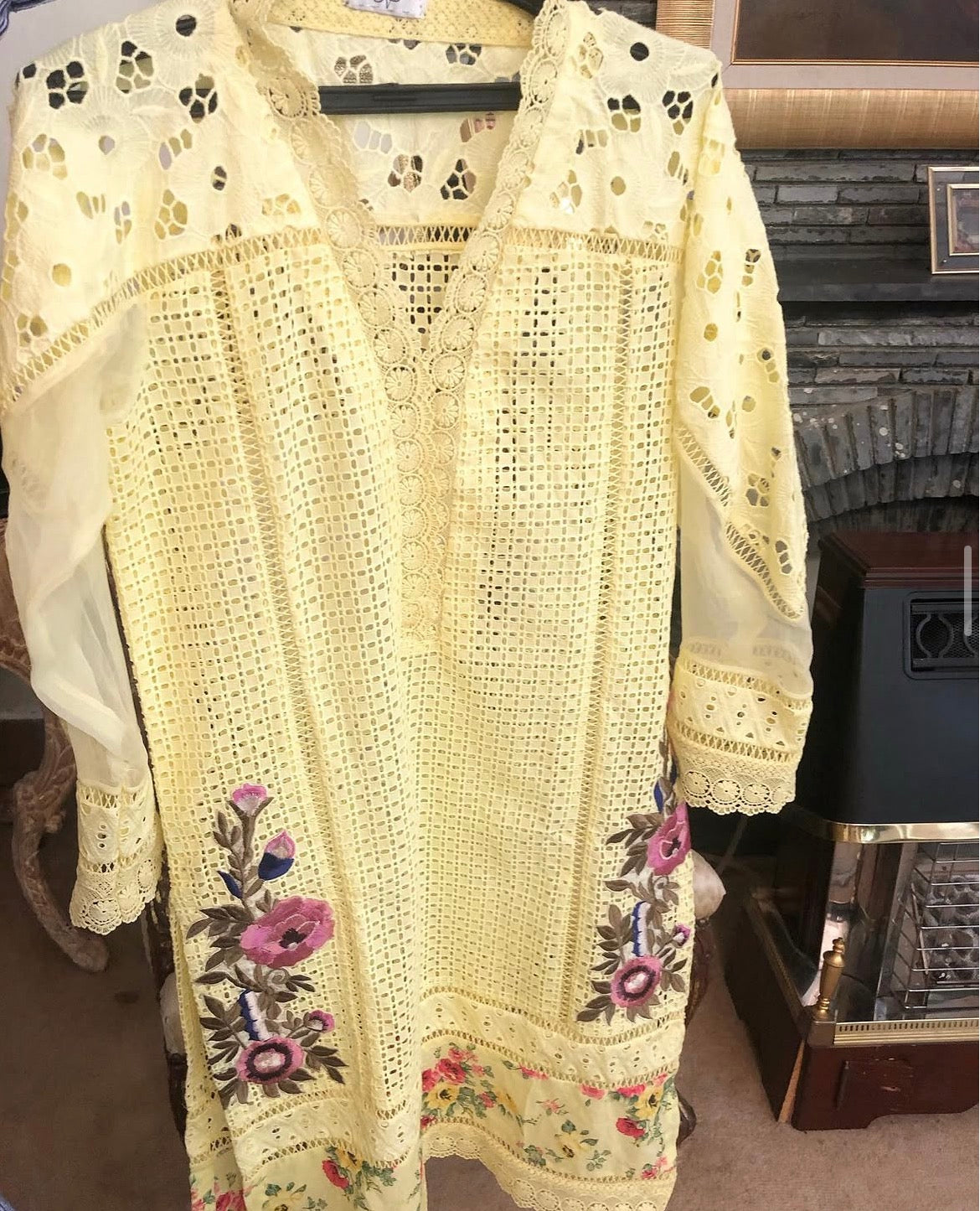 Yellow Stiched Shirt