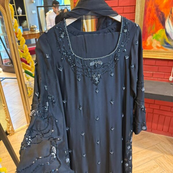 3-PC Silk Stitched Dress