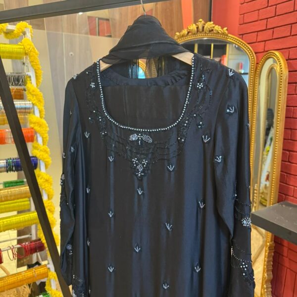 3-PC Silk Stitched Dress