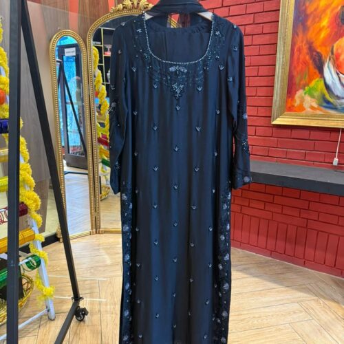 3-PC Silk Stitched Dress