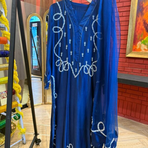 3-PC Silk Stitched Dress