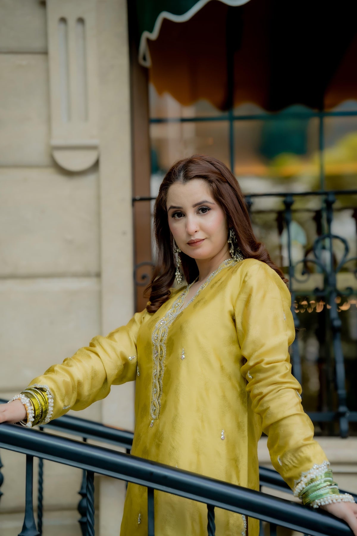 Mustard Mose 3-PC Stitched Dress