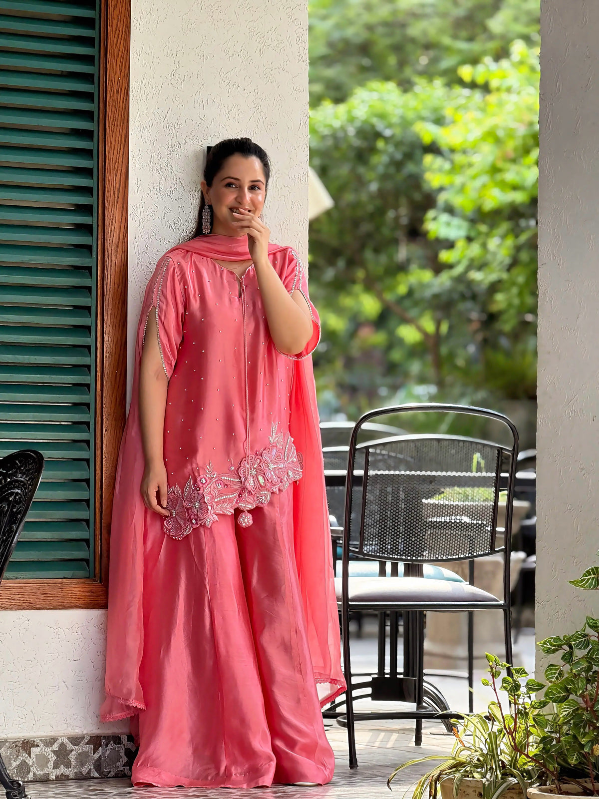 Melon by Anam – Pink Embroidered 3PC Suit | New Arrival