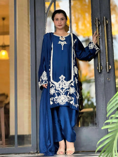 Melon by Anam – Elegant Embroidered 3PC Stitched Suit